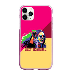 Чехол iPhone 11 Pro матовый Ozzy Osbourne, цвет: 3D-розовый