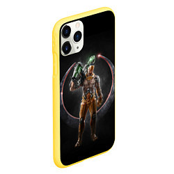 Чехол iPhone 11 Pro матовый Quake Soldier, цвет: 3D-желтый — фото 2