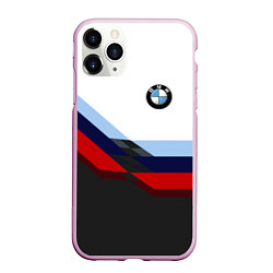 Чехол iPhone 11 Pro матовый BMW M SPORT, цвет: 3D-розовый