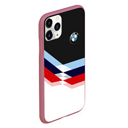 Чехол iPhone 11 Pro матовый BMW M SPORT, цвет: 3D-малиновый — фото 2