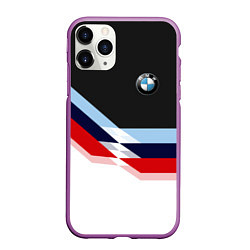 Чехол iPhone 11 Pro матовый BMW M SPORT, цвет: 3D-фиолетовый