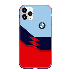 Чехол iPhone 11 Pro матовый BMW БМВ, цвет: 3D-фиолетовый