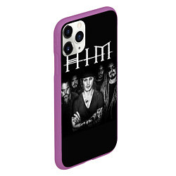 Чехол iPhone 11 Pro матовый HIM Rock, цвет: 3D-фиолетовый — фото 2