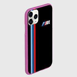 Чехол iPhone 11 Pro матовый BMW BLACK COLLECTION БМВ, цвет: 3D-фиолетовый — фото 2