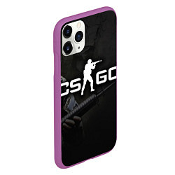 Чехол iPhone 11 Pro матовый CS:GO SWAT, цвет: 3D-фиолетовый — фото 2