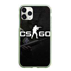 Чехол iPhone 11 Pro матовый CS:GO SWAT, цвет: 3D-салатовый