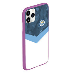 Чехол iPhone 11 Pro матовый Manchester City FC: Sport, цвет: 3D-фиолетовый — фото 2