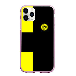 Чехол iPhone 11 Pro матовый BVB FC: Black style, цвет: 3D-розовый