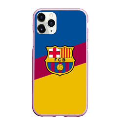 Чехол iPhone 11 Pro матовый FC Barcelona 2018 Colors, цвет: 3D-розовый