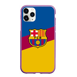 Чехол iPhone 11 Pro матовый FC Barcelona 2018 Colors, цвет: 3D-фиолетовый