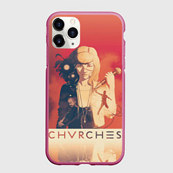 Чехол iPhone 11 Pro матовый Chvrches Girl, цвет: 3D-малиновый