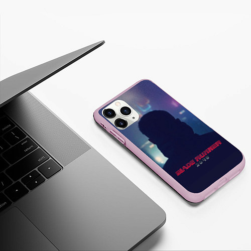 Чехол iPhone 11 Pro матовый BR 2049: Shadow man / 3D-Розовый – фото 3