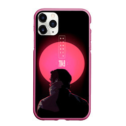 Чехол iPhone 11 Pro матовый Blade Runner: Acid sun, цвет: 3D-малиновый