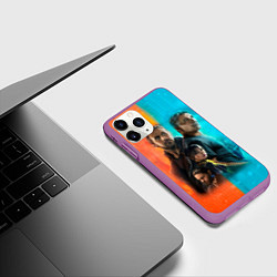 Чехол iPhone 11 Pro матовый Blade Runner Heroes, цвет: 3D-фиолетовый — фото 2