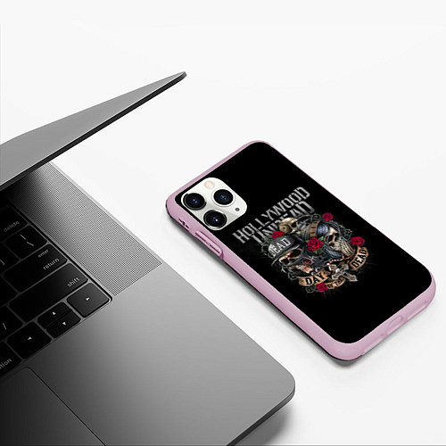 Чехол iPhone 11 Pro матовый Day of the Dead, HU / 3D-Розовый – фото 3