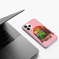 Чехол iPhone 11 Pro матовый Godzilla Reptar, цвет: 3D-розовый — фото 2