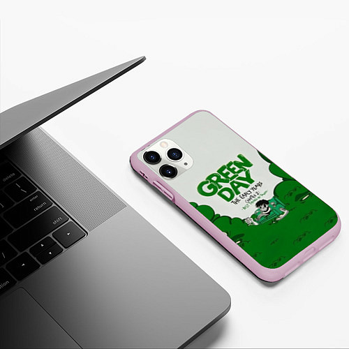 Чехол iPhone 11 Pro матовый Green Day: The early years / 3D-Розовый – фото 3