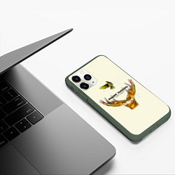 Чехол iPhone 11 Pro матовый Imagine Dragons S+M, цвет: 3D-темно-зеленый — фото 2