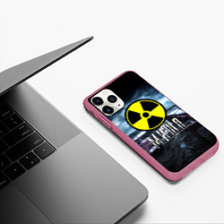 Чехол iPhone 11 Pro матовый S.T.A.L.K.E.R: Миша, цвет: 3D-малиновый — фото 2