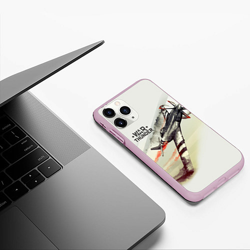 Чехол iPhone 11 Pro матовый War Thunder / 3D-Розовый – фото 3