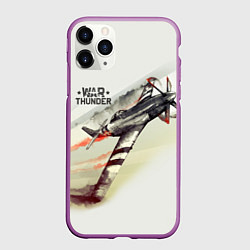 Чехол iPhone 11 Pro матовый War Thunder, цвет: 3D-фиолетовый