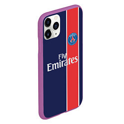 Чехол iPhone 11 Pro матовый FC PSG: Original, цвет: 3D-фиолетовый — фото 2