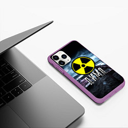 Чехол iPhone 11 Pro матовый S.T.A.L.K.E.R: Дима, цвет: 3D-фиолетовый — фото 2