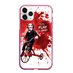 Чехол iPhone 11 Pro матовый Play a game?, цвет: 3D-малиновый