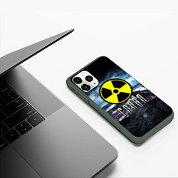 Чехол iPhone 11 Pro матовый S.T.A.L.K.E.R: Слава, цвет: 3D-темно-зеленый — фото 2