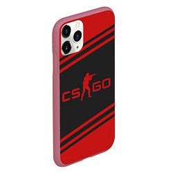 Чехол iPhone 11 Pro матовый CS GO, цвет: 3D-малиновый — фото 2