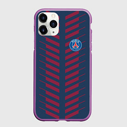 Чехол iPhone 11 Pro матовый FC PSG: Creative, цвет: 3D-фиолетовый