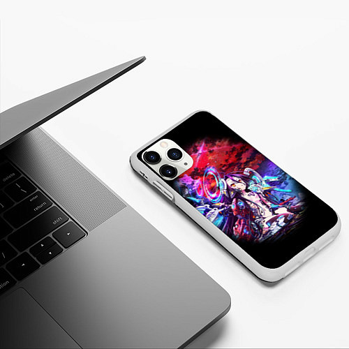 Чехол iPhone 11 Pro матовый No Game No Life Zero / 3D-Белый – фото 3