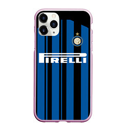 Чехол iPhone 11 Pro матовый Inter FC: Home 17/18, цвет: 3D-розовый
