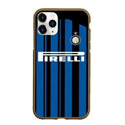 Чехол iPhone 11 Pro матовый Inter FC: Home 17/18, цвет: 3D-коричневый