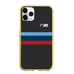 Чехол iPhone 11 Pro матовый BMW 2018 M Sport, цвет: 3D-желтый
