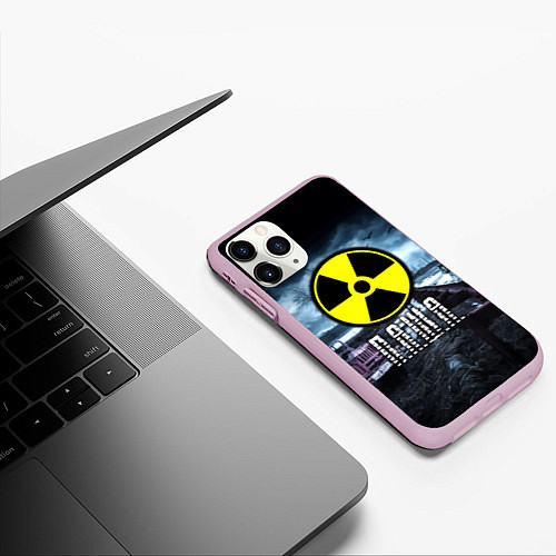 Чехол iPhone 11 Pro матовый S.T.A.L.K.E.R: Паша / 3D-Розовый – фото 3