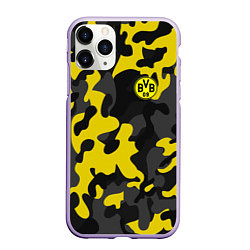 Чехол iPhone 11 Pro матовый Borussia 2018 Military Sport, цвет: 3D-светло-сиреневый