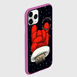 Чехол iPhone 11 Pro матовый Metal Christmas - Heavy New Year, цвет: 3D-фиолетовый — фото 2