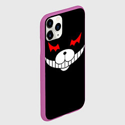 Чехол iPhone 11 Pro матовый Monokuma Black, цвет: 3D-фиолетовый — фото 2