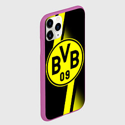 Чехол iPhone 11 Pro матовый FC Borussia Dortmund: Storm, цвет: 3D-фиолетовый — фото 2