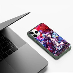 Чехол iPhone 11 Pro матовый No Game No Life Zero, цвет: 3D-темно-зеленый — фото 2