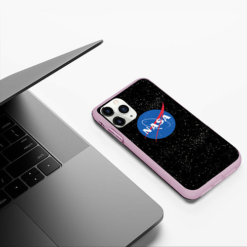 Чехол iPhone 11 Pro матовый NASA: Endless Space / 3D-Розовый – фото 3