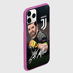 Чехол iPhone 11 Pro матовый Джанлуиджи Буффон, цвет: 3D-фиолетовый — фото 2