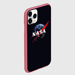 Чехол iPhone 11 Pro матовый NASA: Black Space, цвет: 3D-малиновый — фото 2