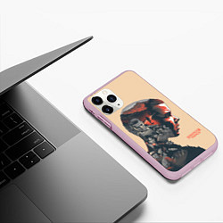 Чехол iPhone 11 Pro матовый Stranger Things, цвет: 3D-розовый — фото 2