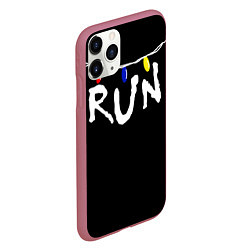 Чехол iPhone 11 Pro матовый Stranger Things RUN, цвет: 3D-малиновый — фото 2