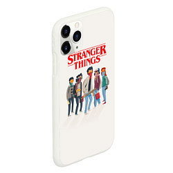 Чехол iPhone 11 Pro матовый Stranger Things Friends, цвет: 3D-белый — фото 2