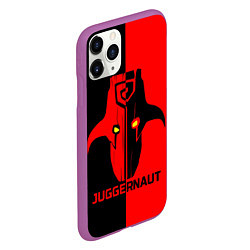 Чехол iPhone 11 Pro матовый Juggernaut Blood, цвет: 3D-фиолетовый — фото 2