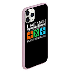 Чехол iPhone 11 Pro матовый Ed Sheeran: I hate math, цвет: 3D-розовый — фото 2