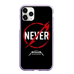 Чехол iPhone 11 Pro матовый Metallica: Like Never Before, цвет: 3D-светло-сиреневый